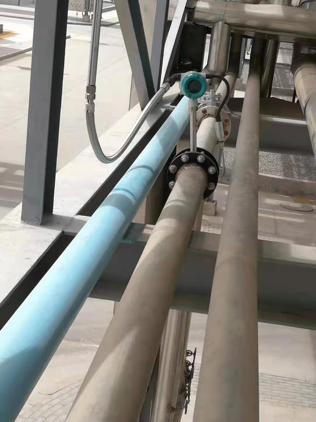 化工厂涡街流量计，安装调试完毕-tyc太阳仪表